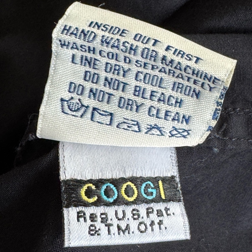 Coogi Australia 1969 Shirt Mens Black Camp Cotton Button Pocket Embroidered 2XL - Picture 5 of 6
